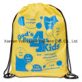 Promotional Custom Polyester Nylon Drawstring Cinch up Backpack